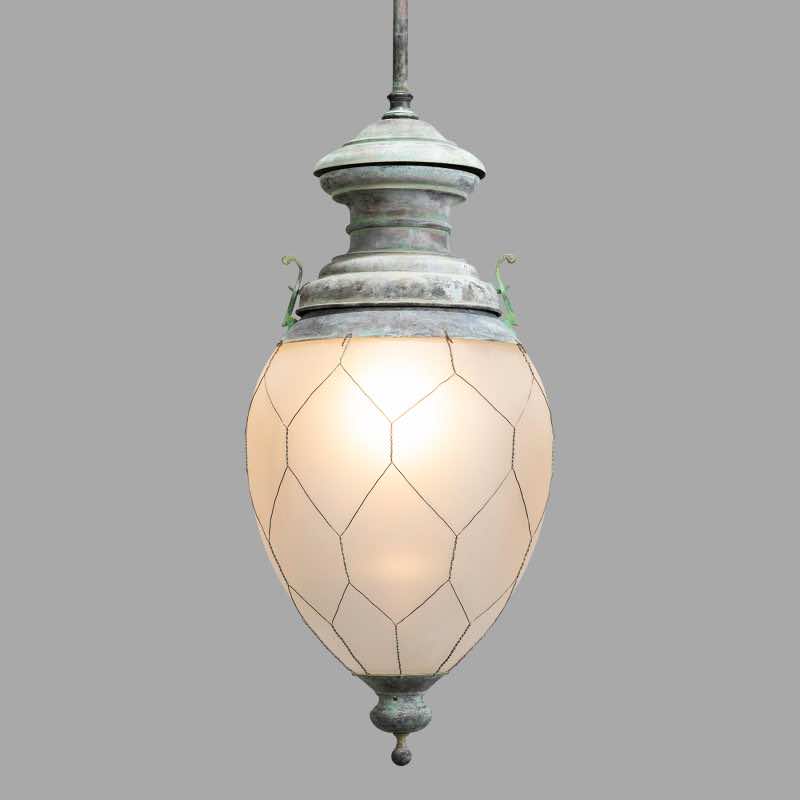 Large Gas Pendant Lights, XIXth Style - Image 6