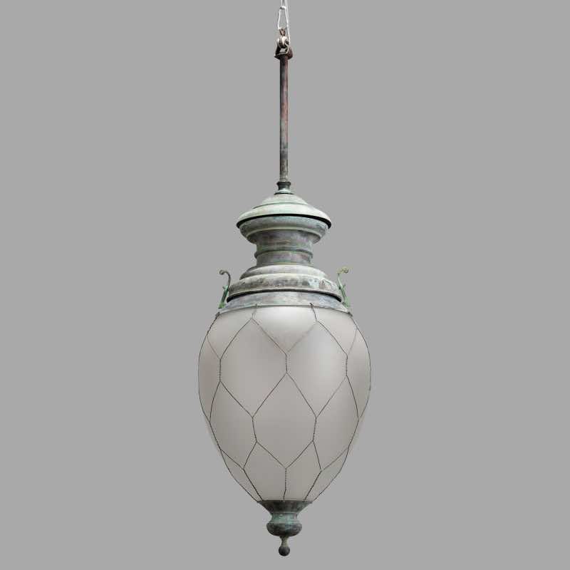 Large Gas Pendant Lights, XIXth Style - Image 7