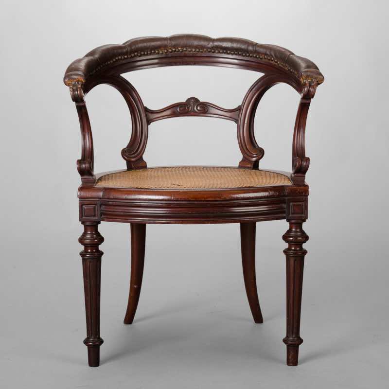 XIXth C. Mahogany Desk Armchair - Image 2