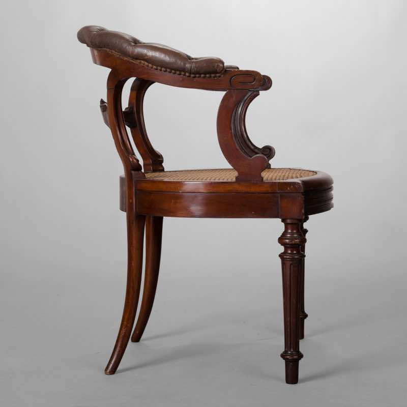 XIXth C. Mahogany Desk Armchair - Image 6