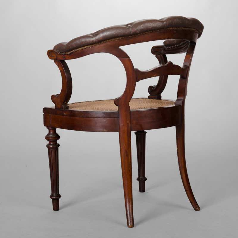 XIXth C. Mahogany Desk Armchair - Image 5