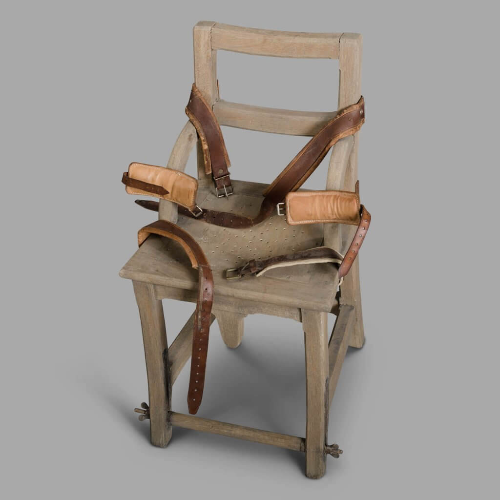 Asylum restraint Chair, ca 1930