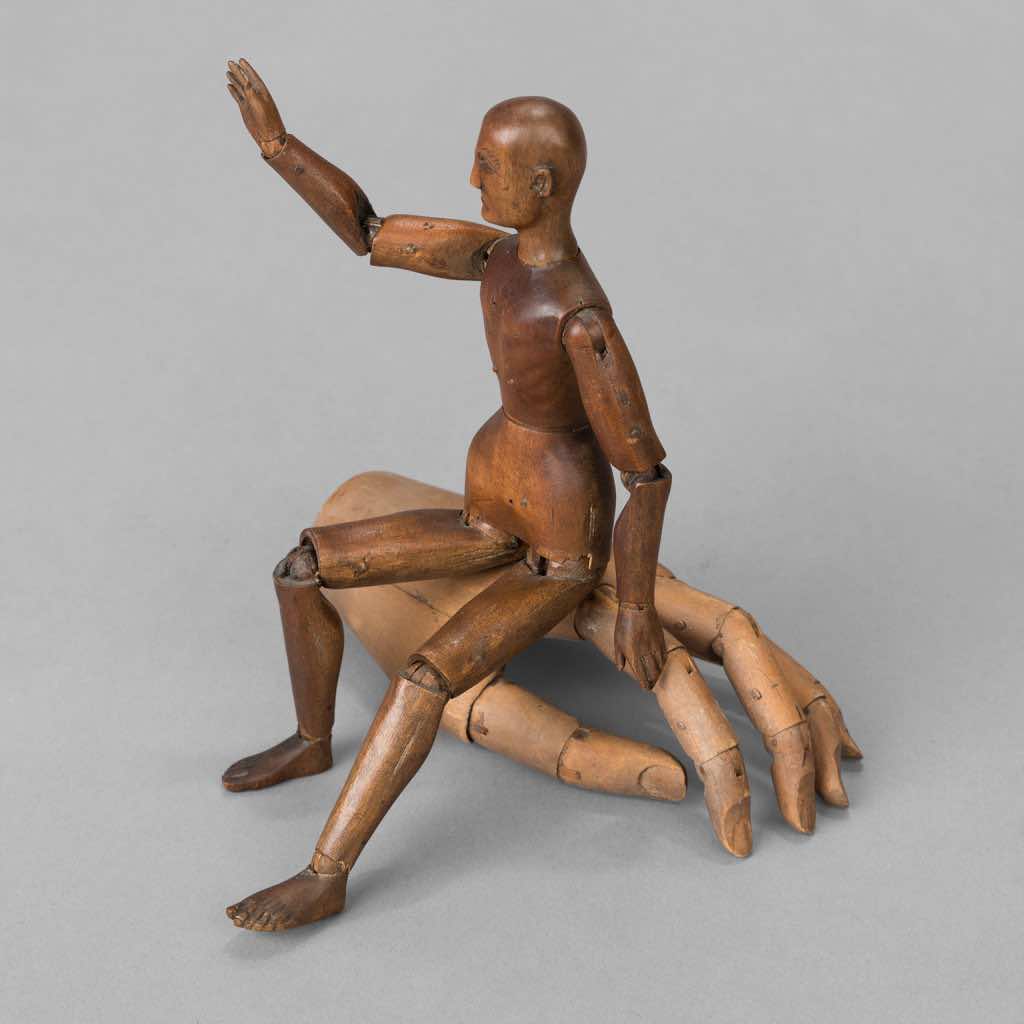 Small Carved Beech Tree Artist Model, c. 1880