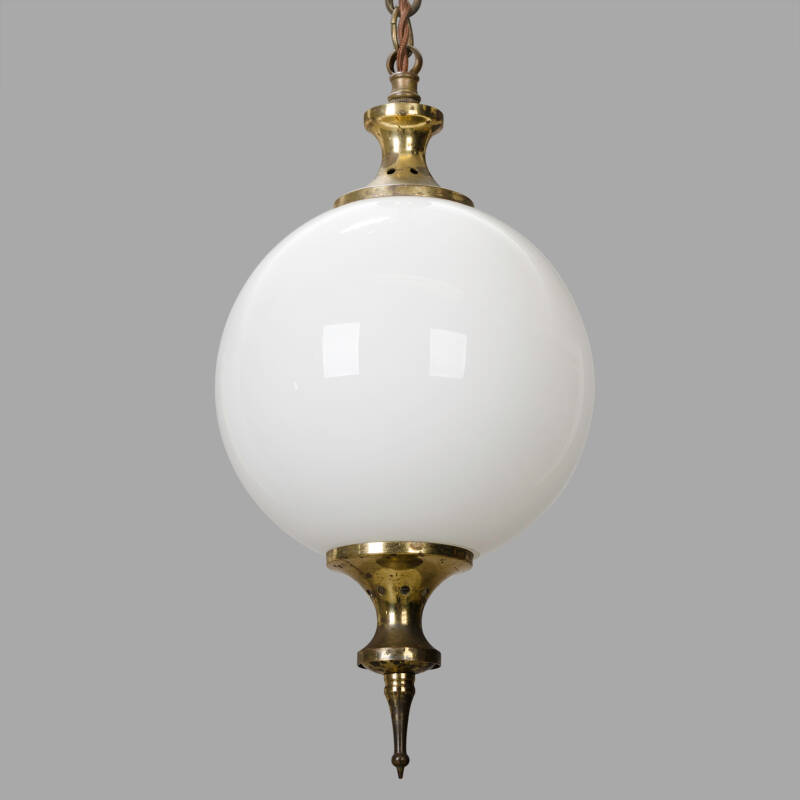 Early XXth C. Brass Pendant Light - Image 2