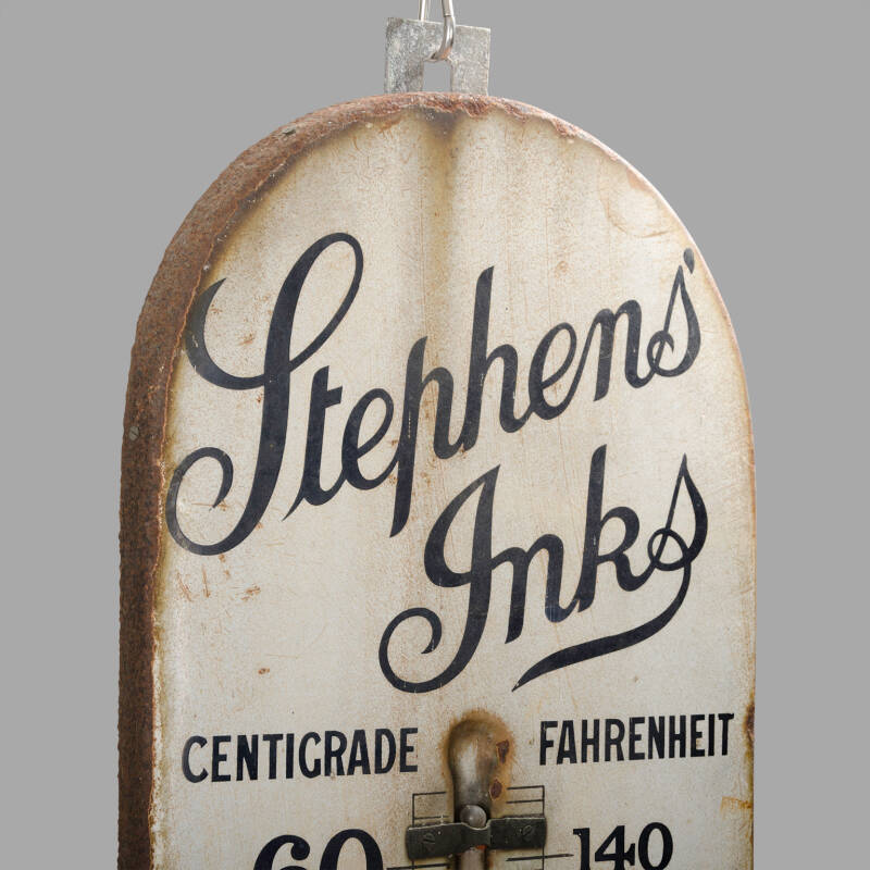 Large Advertising "Stephens'Inks" Thermometer, C. 1920 - Image 2