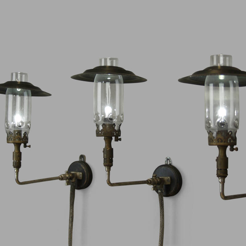 XIXth C. Gas Wall Lights - Image 4