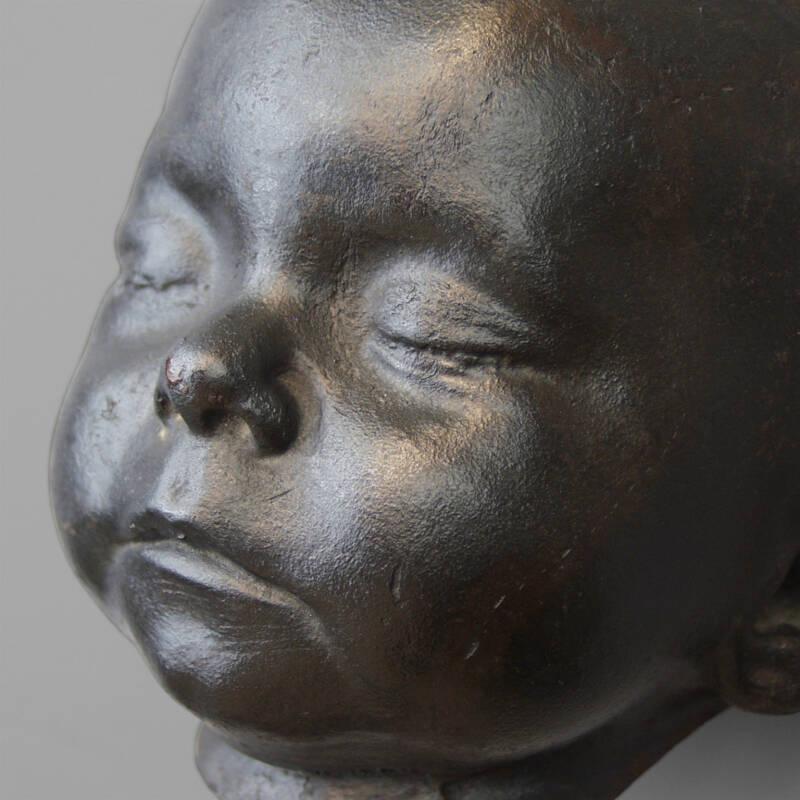 Cast Iron Child Death Mask - Image 2