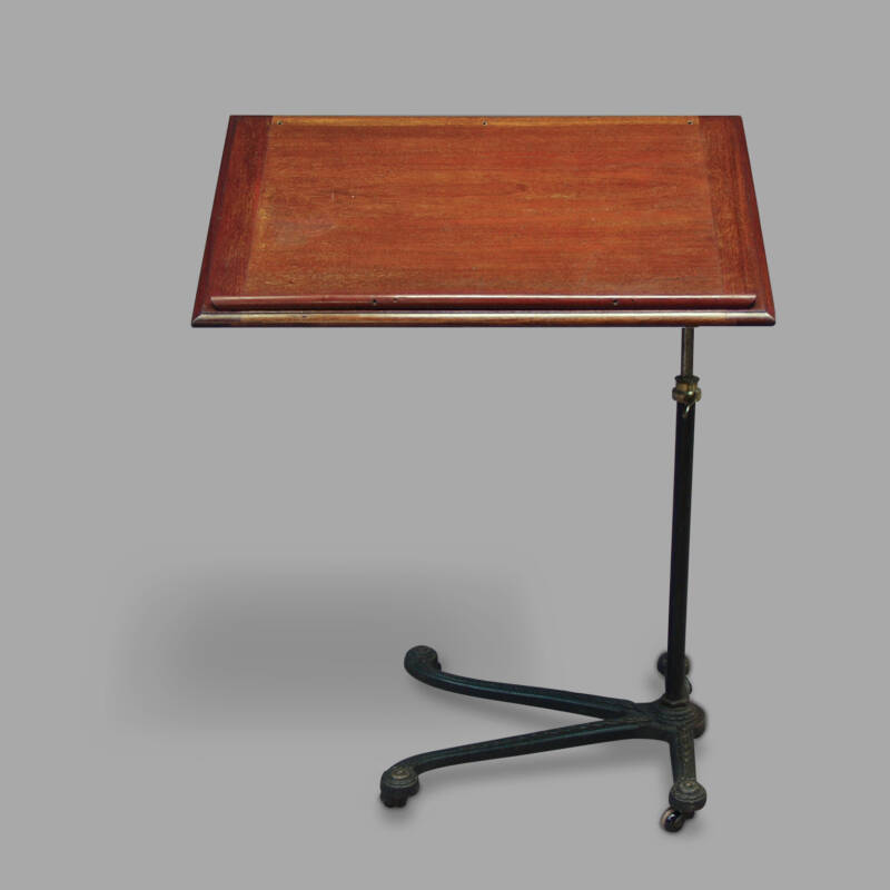 End of XIXth C. Sick Table with Mahogany Tray - Image 4