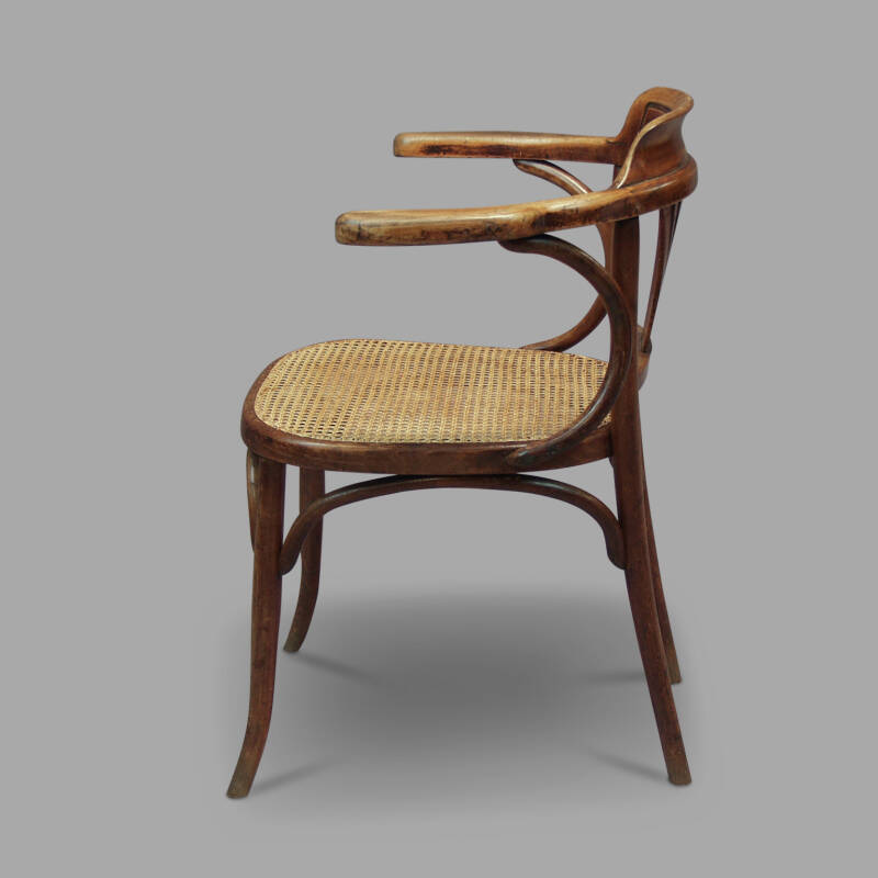 Thonet Caned Seat Office Chair, C.1920-1930 - Image 2