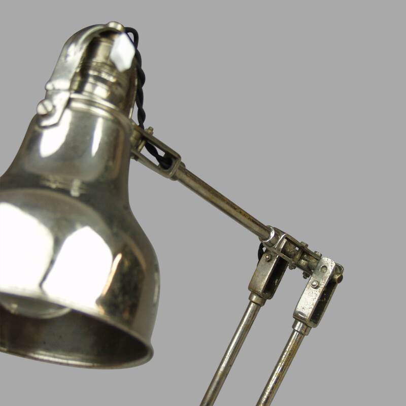 Articulated Lamp in Nickel-Plated Brass and Chrome, C.1930 - Image 5