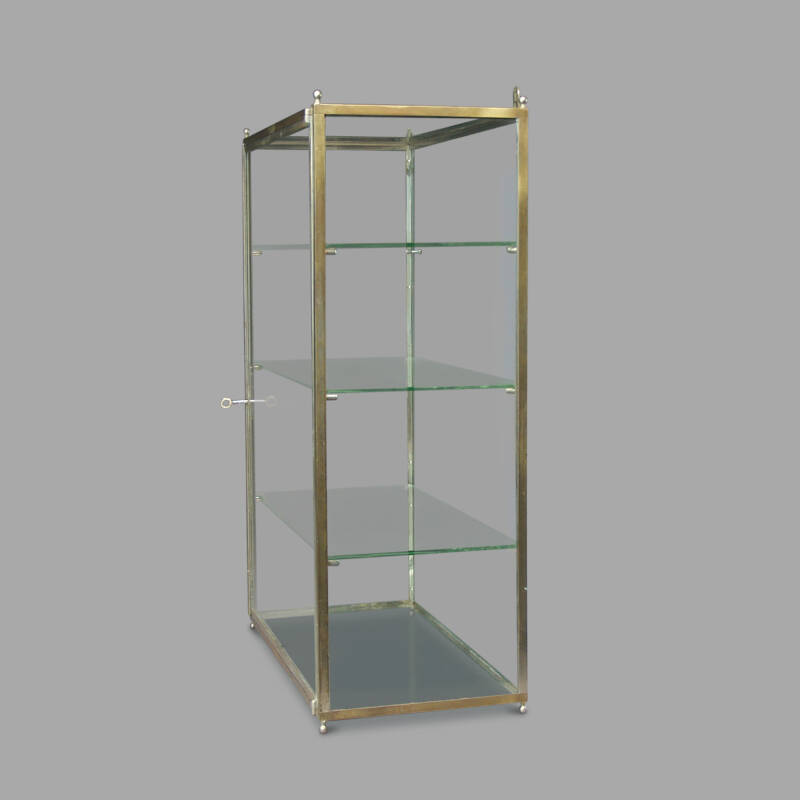 Small Nickel-Plated Brass Display Case, C.1930 - Image 4