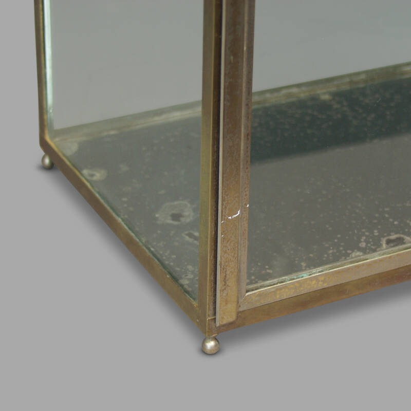 Small Nickel-Plated Brass Display Case, C.1930 - Image 3