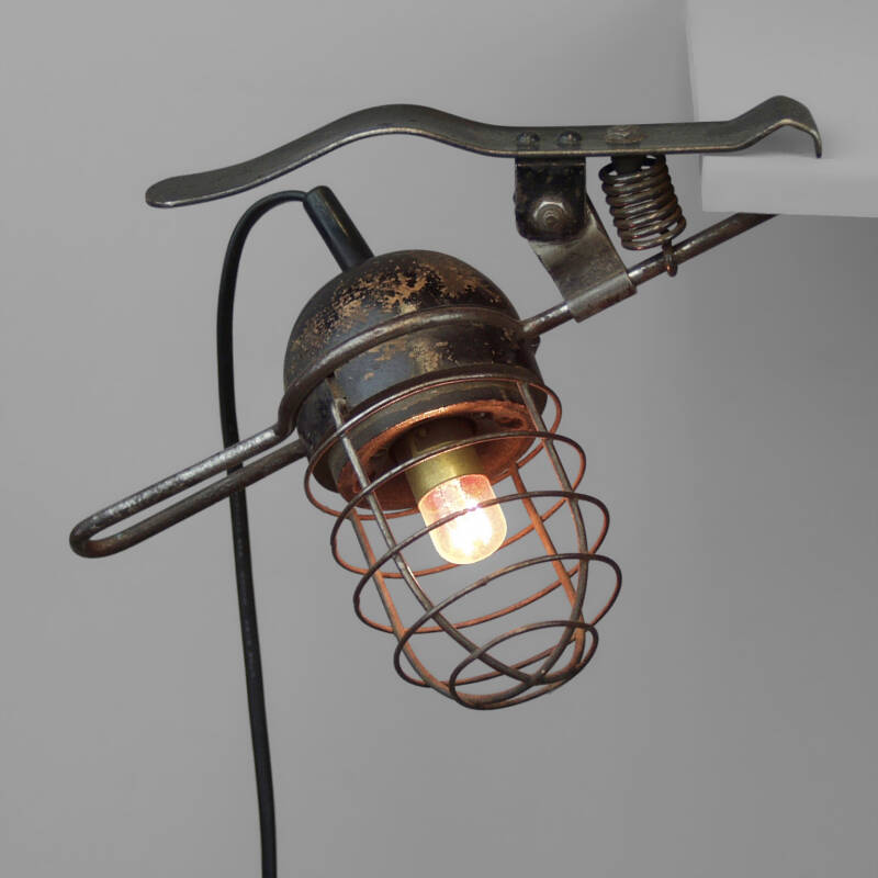 Workshop Hand Lamp with Clamp