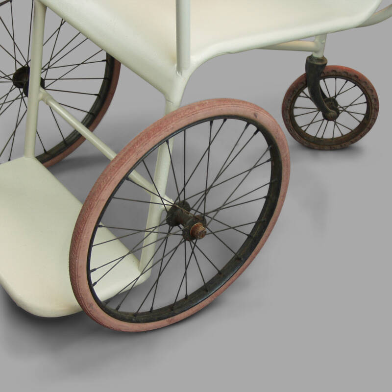 1930s Painted Steel Wheelchair - Image 4